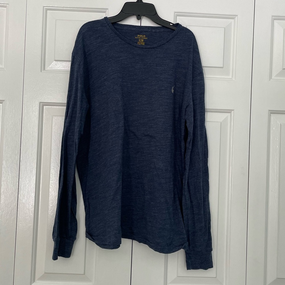 Polo Ralph Lauren navy long sleeve tshirt size L